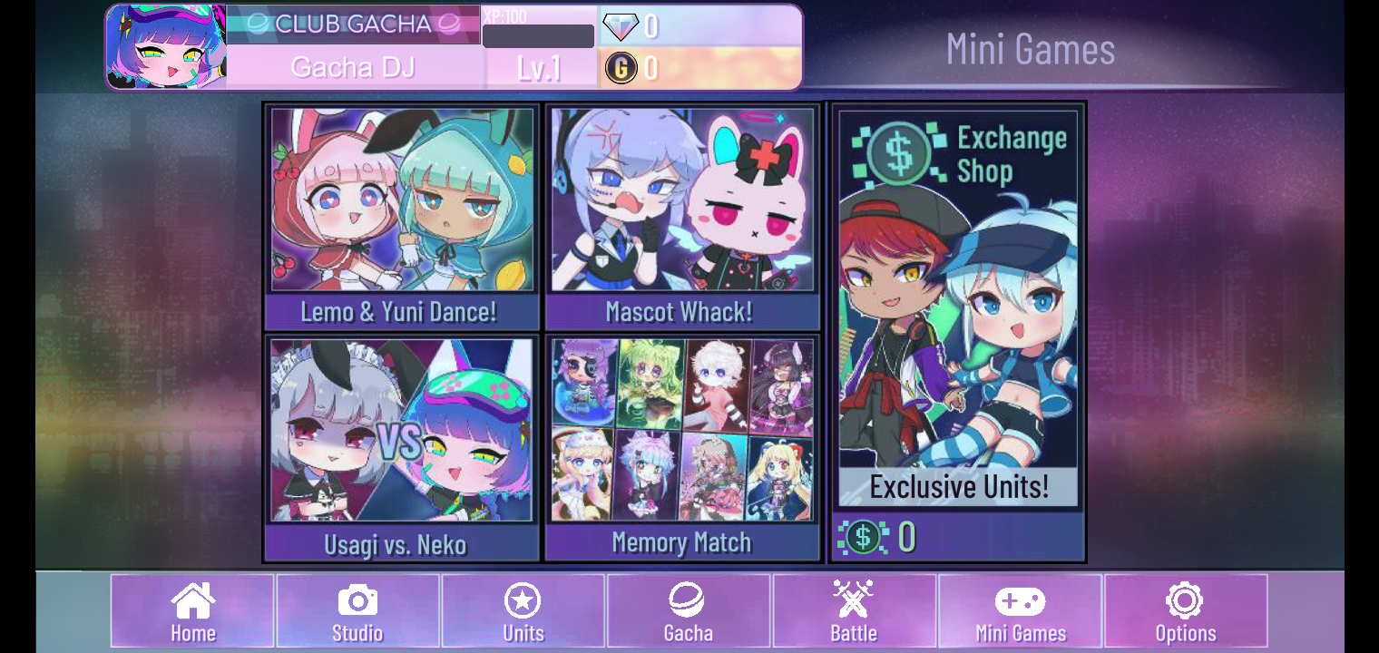 Gacha Nox — мини-игры и обмен валюты